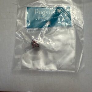 Pugster Silver Charm with Red Highlights